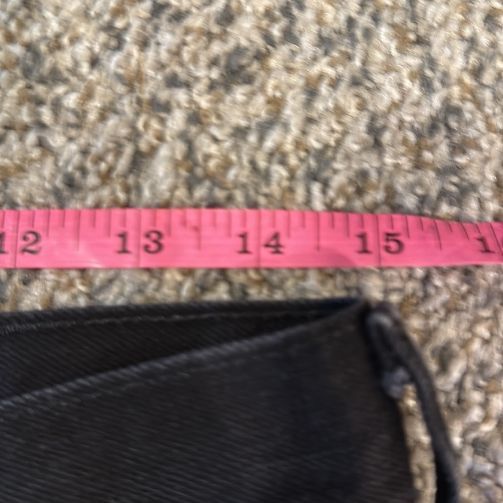 Levi’s Patchwork Button Fly Crop Frayed 30 - image 7